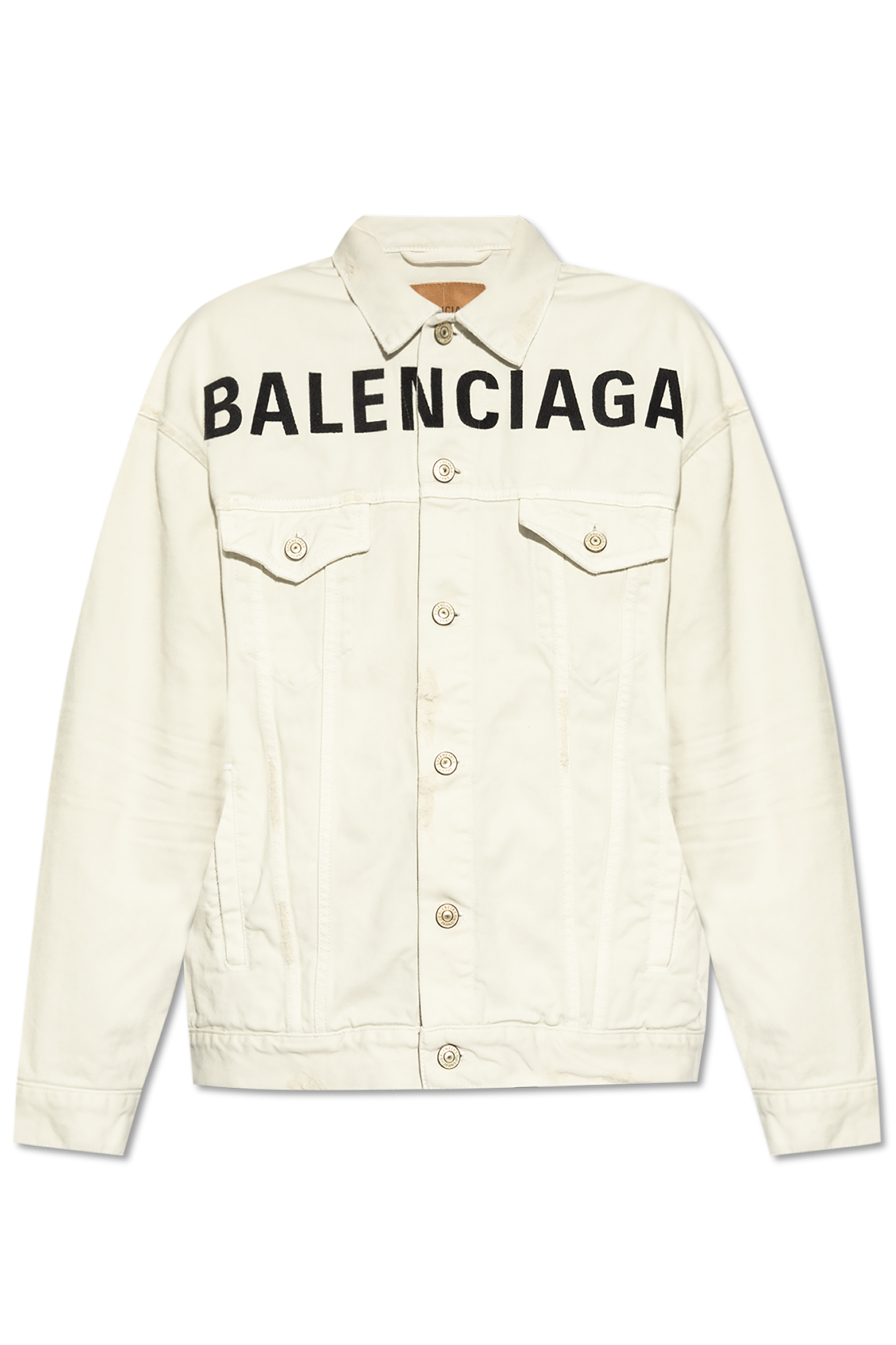 Balenciaga denim jacket white on sale